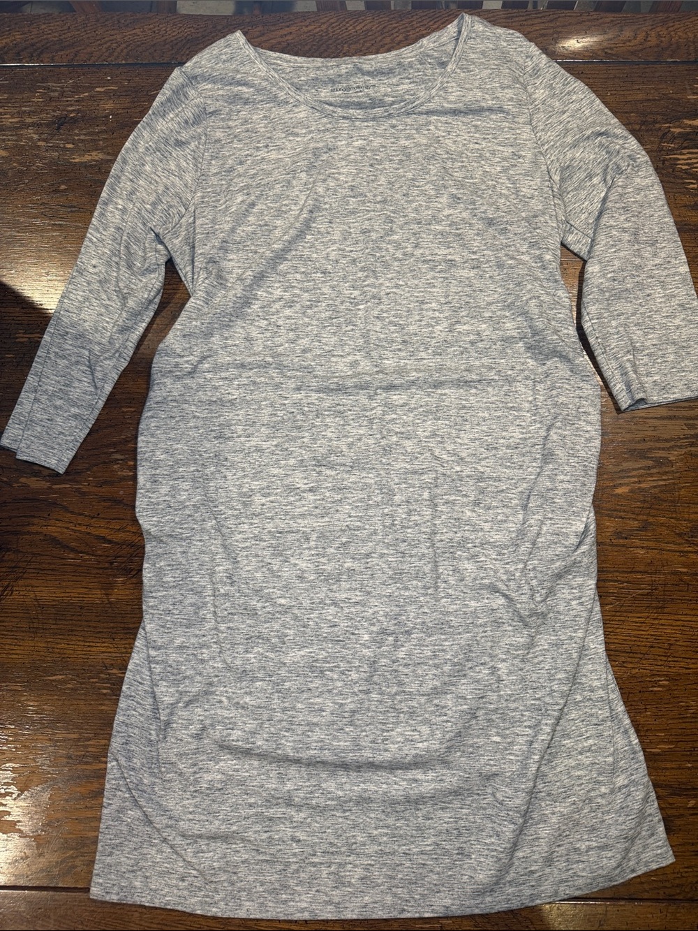 Heather Gray Casual Knit Dress Liz Lange maternity size XXL